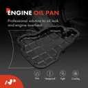 A-Premium Engine Oil Pan Sump with Drain Plug Compatible with Kia Sorento 2019-2020 3.3L, Telluride 2020-2024 3.8L, Cadenza 2019-2020 3.3L & Hyundai Palisade 2020-2024 3.8L, Replaces 215103LFB0