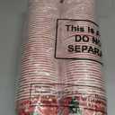 Domensi 100 Pcs Christmas Treat Snack Cups 12 oz Xmas Themed Paper Treat Food Disposable Bowls Holiday Ice Cream Snack Bowls for Parties Merry Christmas Paper Dessert Cups (Classic)