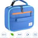Genteen Lunch Box Kids,Insulated Lunch Bag Kids Boys Girls,Soft Bag Small Cooler Back to School Thermal Meal Tote Kit Lunch Box for School,Work,Outdoor (Blue)