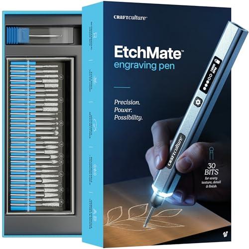 EtchMate Engraving Pen for Metal, Wood, Glass, Plastic & All Materials - Engraver Pen Tool - Teen Boy Gifts - Unique Gifts for Women, Teenage Girl - Cool Easter Gift Ideas - Craft Kits for Adults