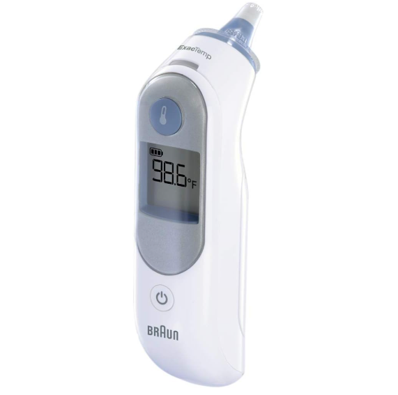Braun ThermoScan 5 Ear Thermometer - ExacTemp Stability Indicator for Professional Accuracy, Digital Display, Baby and Infant Friendly, No.1 Brand Recommended by Pediatricians
