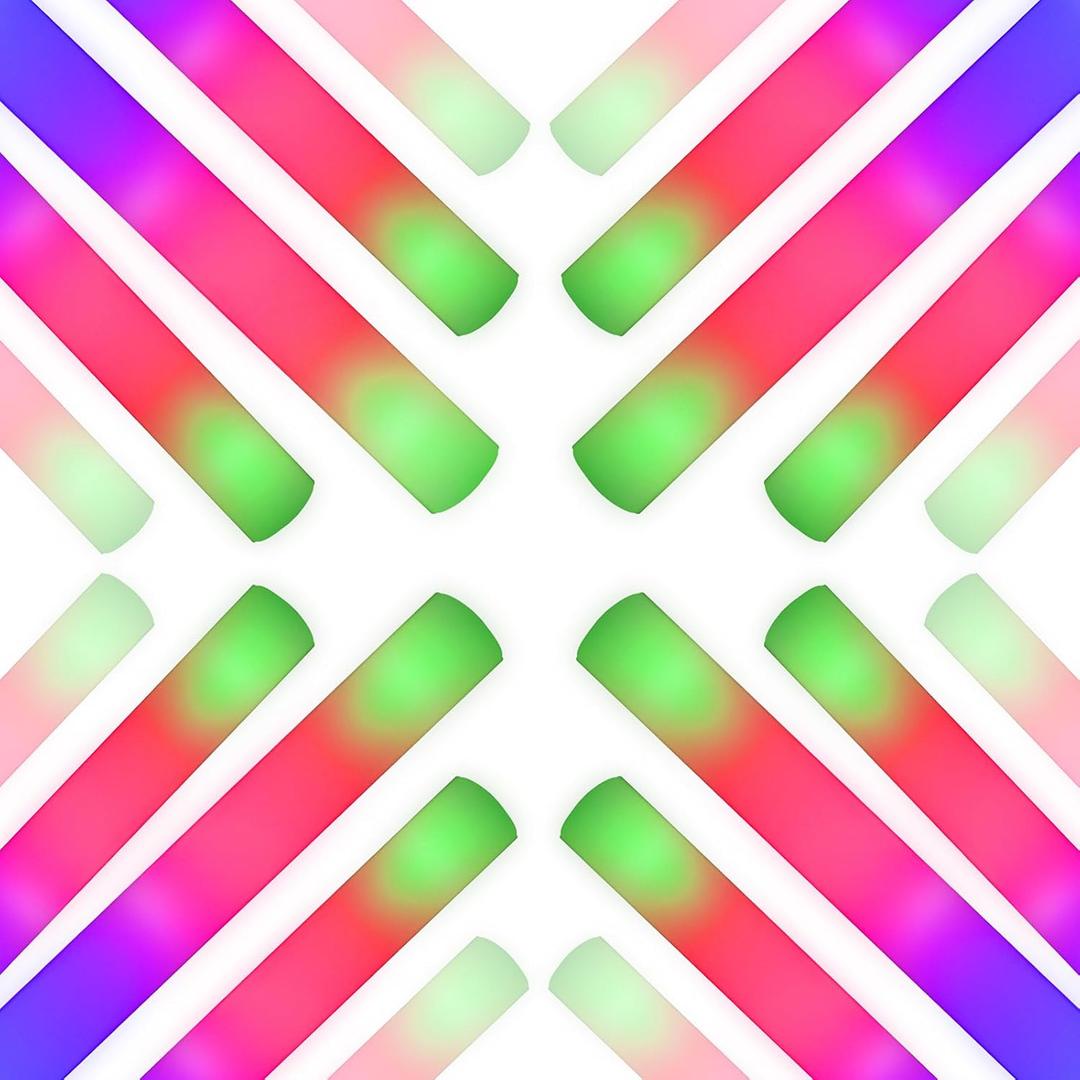 Taotuo 110PCS Foam Glow Sticks,Glow in The Dark Party Supplies Three Flashing Modes Lighting up Foam Sticks for Wedding, Christmas, Concerts, Birthday