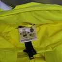 Safety jacket for men,Reflective high Visibility Hooded jacket,Hi-Vis Bomber Jacket with Pockets and Zipper,Waterproof,Black Bottom,ANSI/ISEA 107-2020 Type R Class 3,Lime (2XL/3XL)