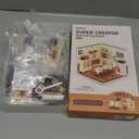 Rolife Super Creator-DIY Plastic Miniature House for Adults, Mini Blocks Model Kit Building Set for Teens 8-12, DIY Crafts/Hobbies/Building Blocks Toys for Teens&Adults (Warm Dining Room)