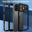 for iPhone 16 Pro Max Waterproof Case, with Built-in Screen Protector Dustproof Shockproof [Compatible with MagSafe] Full Body Underwater Protective Phone Cover for iPhone 16 Pro Max 6.9" (Black)