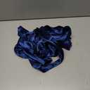 RSLOVE Women Sexy Lingerie Set Satin Bow Tie 2 Piece Bra and Panty Sets (Large, Blue)