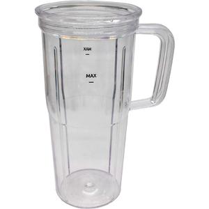 Replacement parts of 24oz cup jar with handleCompatible with NutriBullet Blender ComboZNBF30400Z/ZNBF30500Z//Select Blender 1200NB07200-1210 /PRO 1000/ Select Blender (Handle 24oz)
