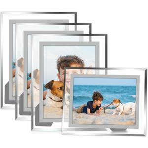 4x6 Glass Picture Frames Photo Frame for Tabletop Picture Frame Made of High Definition Glass Vertically or Horizontally Display 4 Pack