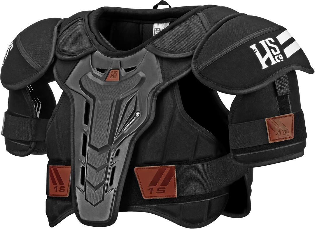 HSc Unisex Hockey Adult Shin Pad, Black, Size M