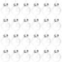 23 Pack Clear Plastic Fillable Ornament Balls with Strings,2.4 inch Removable Top Hanging Ornaments Ball, DIY Plastic Ornaments Round Balls, Perfect for Decoration On Christmas Trees, Wedding, Party