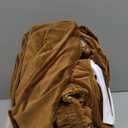 H.VERSAILTEX Real Velvet Plush 3 Piece Stretch Sofa Covers Couch Covers for 2 Cushion Couch Sofa Slipcovers Width Up to 90 Inch Feature Thick Soft Stay in Place (Sofa, Bronze Brown)