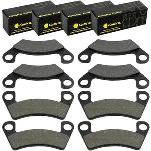 Caltric Front Rear Brake Pads Compatible with John Deere Gator RSX860i XUV550 XUV560 XUV590E XUV590i XUV590M (S.N 040001-)