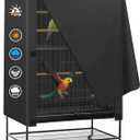 Bird Cage Cover - 600D Bird Cage Covers for Night Heavy Duty & Waterproof, Fade-Resistant Pet Bird Cage Cover Accessory for Parakeet, Parrot, Cockatiel and More Finches - 19 x 19 x 40 Inch