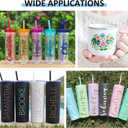 Lya Vinyl 65 Pack Permanent Vinyl, Self Adhesive Vinyl Sheets for Cutting Machine, Permanent Outdoor Sheets for Party Decoration, Sticker, DIY Mug, Car Decal (Multi)