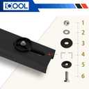ICOOL Mini Split Wall Mounting Bracket for 9000-36000 BTU Ductless AC | Black, Outdoor Heavy Duty Foldable Wall Mount Condenser Bracket, For Heat Pumps, Compressors & HVAC Systems
