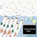 Breling 6 Rolls Polka Dot Bulletin Board Paper Roll 4 x 12 ft Fade Resistant Paper Colored Background Roll Bulk for Art Classroom Decor Drawing Craft(Vivid)