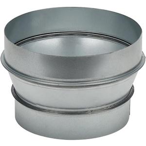 A-KARCK Air Duct Reducer 7" to 6", Round Duct Adapter Galvanized Steel for Inline Ventilation System, Connect Pipe with Duct Fan or Dryer Vent