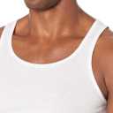 Amazon Essentials Men's Slim Fit Breathable Cotton Tank Undershirts, Pack of 6, XL, Black/White