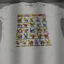 Types of Dinosaurs Alphabet A-Z ABC Dino Boys Kids Girls T-Shirt (Small, White)