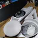 KNUN 52 Inch Flush Mount Ceiling Fan with Light and Remote/App Control,Black Ceiling Fans with Lights, 3CCT,Dimmable,Noiseless,Low Profile Ceiling Fan for Indoor/Outdoor Use