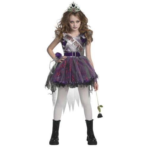 Spooktacular Creations Zombie Prom Queen Costume for Girls, Halloween Costumes for Kids, Zombie Princess Outfit for Girls M