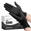 FifthPulse Black Vinyl Disposable Gloves Small 50 Pack - Latex Free,Powder Free Medical Exam Gloves - Surgical,Home,Cleaning,and Food Gloves - 3 Mil Thickness S