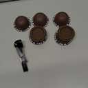 5PCS Reusable Coffee Vertuo Pods, Refillable Coffee Capsule,Compatible with Nespresso Ver0tuo Coffee Machine, with 2 Pcs Reusable Coffee Capsule Lid, Spoon and Brush (Brown-150ML)