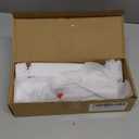 Sliding Glass Patio Door Handle Replacement Set, Zinc Diecast, Fits 1-3/8" to 2-1/4" Thick Doors, 3-15/16inch(10cm) Hole Spacing Non-keyed (Offset Position, White)