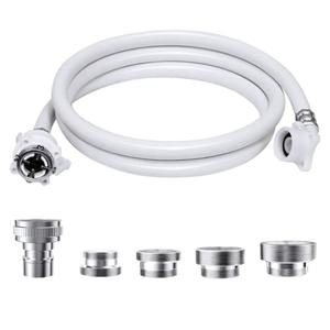 Washing Machine Hoses, Portable Water Inlet Connection and Supply Line, (90 Degree Elbow) quick connect