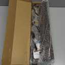 32.2'' Large Coat Rack Wall Mount Coat Hooks Coat Hanger with 8 Metal Black Triple- Hooks Brown Pine Real Wood Plank Hat Rack for Wall Hooks for Hanging Coat Hat Jacket