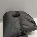 Large Storage Carrying Bags for Air Mattress Comforter Out Door Pillow Holiday Decorations, Water-Resistant & Dustproof Canvas Camping Moving Bag, Organizer for Closet Under-Bed Dorm Garage, 2 Pack (Black)