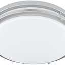 Good Earth Lighting Jordan 14-inch LED Flush Mount  Satin Nickel, Dimmable, 1700 Lumen, 3000K, 50,000 Hour Rated Lamp Life