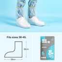 24pcs (12pairs) Waterproof Shoe Covers Plastic Boot Covers Disposable Thicker Rain Shoes and Boots Cover Non-Slip,Indoor Outdoor Overshoes for Men and Women (Small, Transparent)