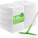 GLIMGLINT Dry Sweeping Cloths Pads Compatible with Swiffer Sweeper- Disposable Duster Refills Mop Pads for Cleaning Dust, Hair, Dirt, Disposable Duster Mop Pad 120PK