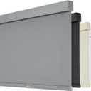 Persilux Blackout Roller Blinds for Indoor Windows, Cordless Roller Shades with Valance, Thermal Insulated Fabric Window Shades & Blinds, UV Protection Shades for Home and Bedroom (Grey,35.5" Wx64 H)