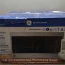 GE Countertop Microwave Oven, 1,150-watt Capacity, 1.6 Cubic Ft., 8 Auto Setting Cooking Settings, Child-Lock Technology, Kitchen Essentials for the Countertop, Dorm Room or Apartment, Stainless Steel