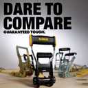 DEWALT DXBC10000J Black/Yellow 2" x 27' Ratchet Tie Down Strap with Double J-Hook - Heavy-Duty Cargo Securing (10,000 lb Break Strength)