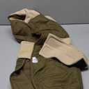 ASENKU Dog Coat, Dog Winter Jackets with Fleece Turtleneck, Windproof, Reflective Pet Snow Jacket for Cold Weather, Coats for Large Size Dogs Army Green, XXL