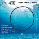 Clamp O-Ring Compatible with Pentair 39010200 for Select Clean & Clear Plus, FNS Plus and Quad DE Series Pool and Spa Filter Tanks - Also Compatible with 39010200Z (1-Pack)
