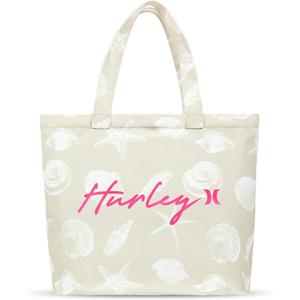 Hurley Canvas Beach Tote Bag (Large, Rattan)