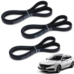 3-Pack 4PK800 4PK850 4PK825 Serpentine Belt Kit, Fit for AC Power, Steering, Alternator Drive Belt Pulley Set Replacement, Durable