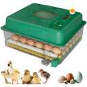 Incubator for Hatching Egg, 36 Eggs Hatching Incubator with Automatic Egg Turning and Humidity Monitor for Chicken/ Duck/ Goose/ Quail with Built-in Egg Candler & Alarms