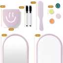 6 x 10 pcs - Locker Accessories, Locker Decorations Including Mirrors, whiteboards, Magnets and organizing Supplies. Ideal for Back-to-School Essentials and The Office (10 Pcs - Purple)