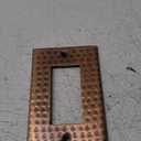 Monarch Abode 17013 Single Switch Hand Hammered Rocker Decorative Wall Plate - Switch Plate Outlet Cover - 1-Gang Pure Copper - Hammered Copper Outlet Covers - Copper Switch Plate Covers (1 Gang, Pure Copper)