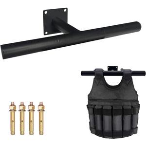 Weight Vest Hanger Wall Mount, Heavy Duty Police Gear Rack, Body Armor Hanger, Tactical Plate Carrier Accessories for Backpack Gym Home Workout(Black)