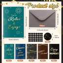 Motiskyy 100 Sets OT Month Retirement Cards with Envelopes and Stickers Blank Inside Funny Card 5 Style Greeting Card Designs