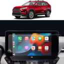 RAV4 2025 Accessories for 2023 2024 2025 Toyota RAV 4 Screen Protector 10.5'' Car GPS Navigation Display Screen Protector Film Tempered Glass HD Clear Anti Glare Bubble Free