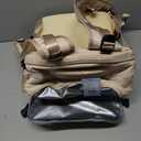 Coowoz Large Casual Travel Backpack For Women Men,Carry On Rucksack Flight Approved,Hiking Waterproof Outdoor Sports Daypack Fit 15.6 Inch Laptop Shoes Compartment (Beige)