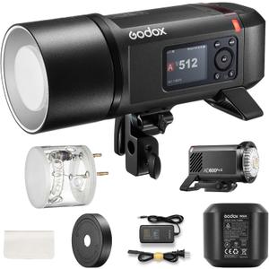 Godox AD600 Pro II AD600Pro II Outdoor Flash Strobe, Portable 600Ws 2.4G TTL 1/8000 HSS Monolight, 0.01-0.9s Recycle, 40W LED Modeling Lamp, GODOX AD600ProII AD600 Pro II with Battery & Bowens Mount