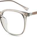 Firmoo Blue Light Glasses for Women, Men Stylish Big Frame Blue Light Blocking Glasses for Computer (Clear)